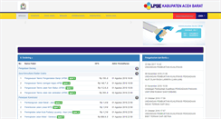 Desktop Screenshot of lpse.acehbaratkab.go.id